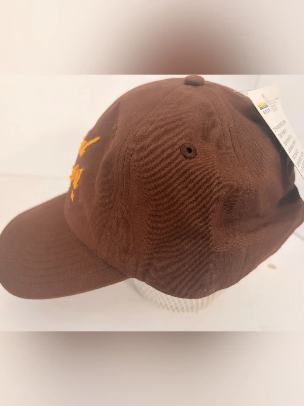 Hurley Brown Cotton Adjustable Baseball Cap with Brass Buckle